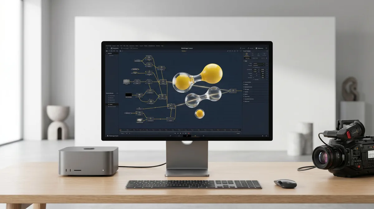 Blackmagic Fusion Studio 20.3.2 for Mac 影视特效合成软件 截图 1