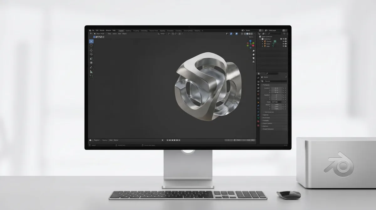 Blender 5.1.2 for Mac 开源三维创作软件 截图 1