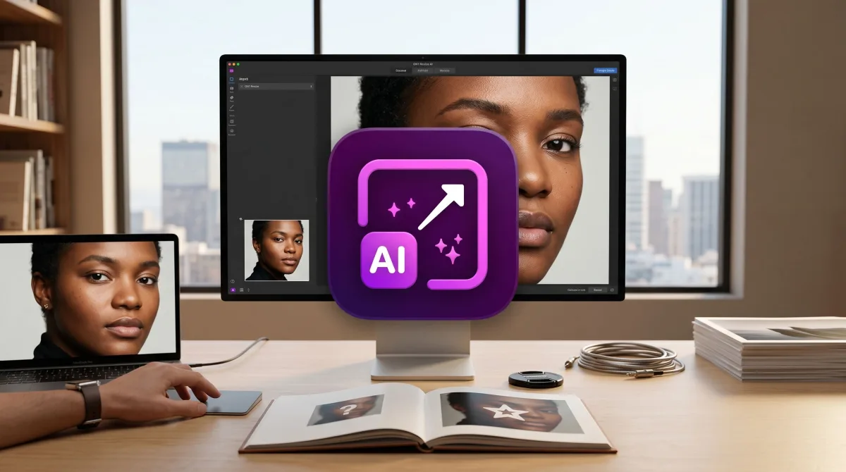 ON1 Resize AI 2026 20.4.1 for Mac AI 无损图像放大工具 截图 1