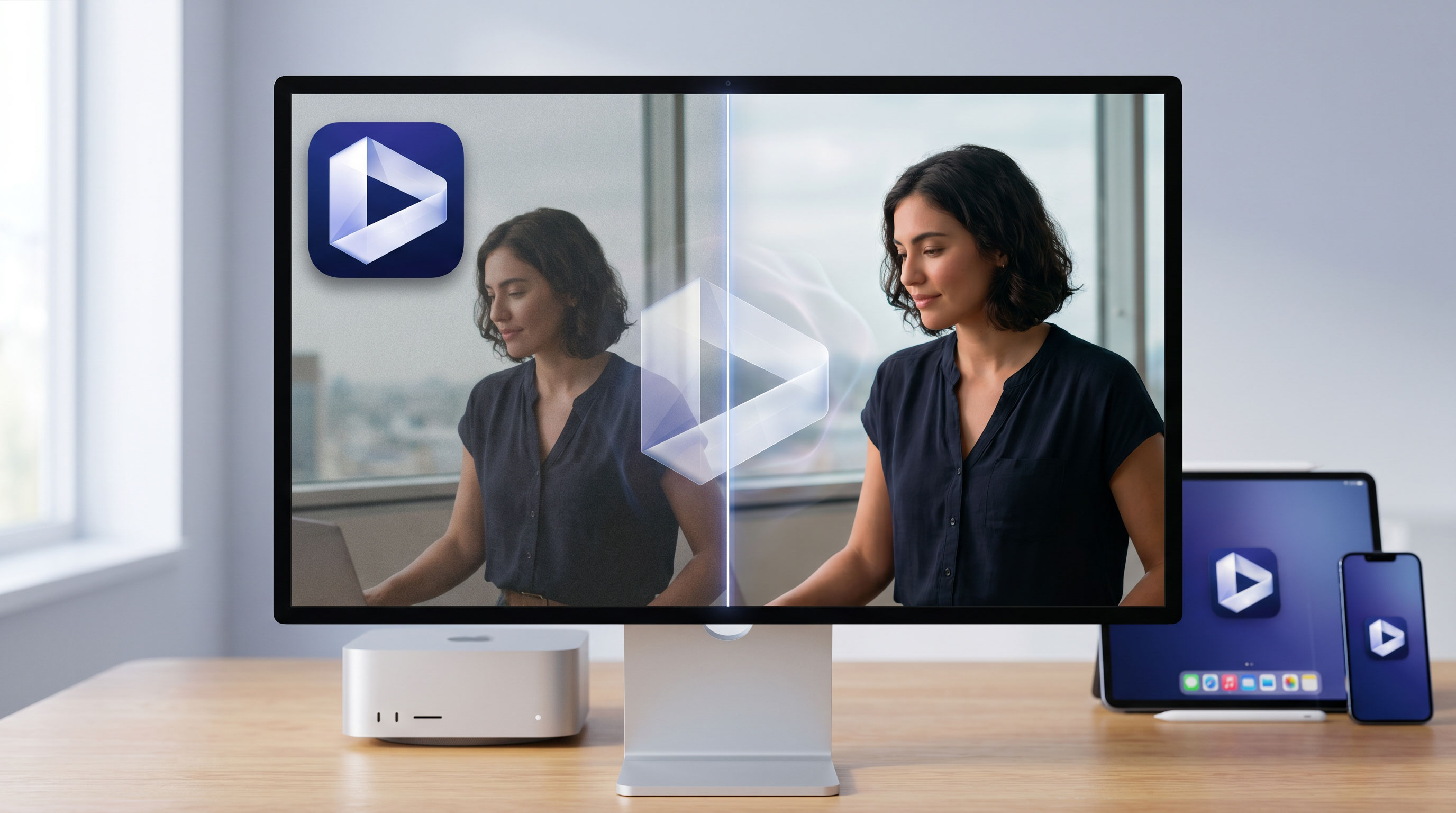 Aiarty Video Enhancer 3.7 for Mac AI 视频画质增强工具