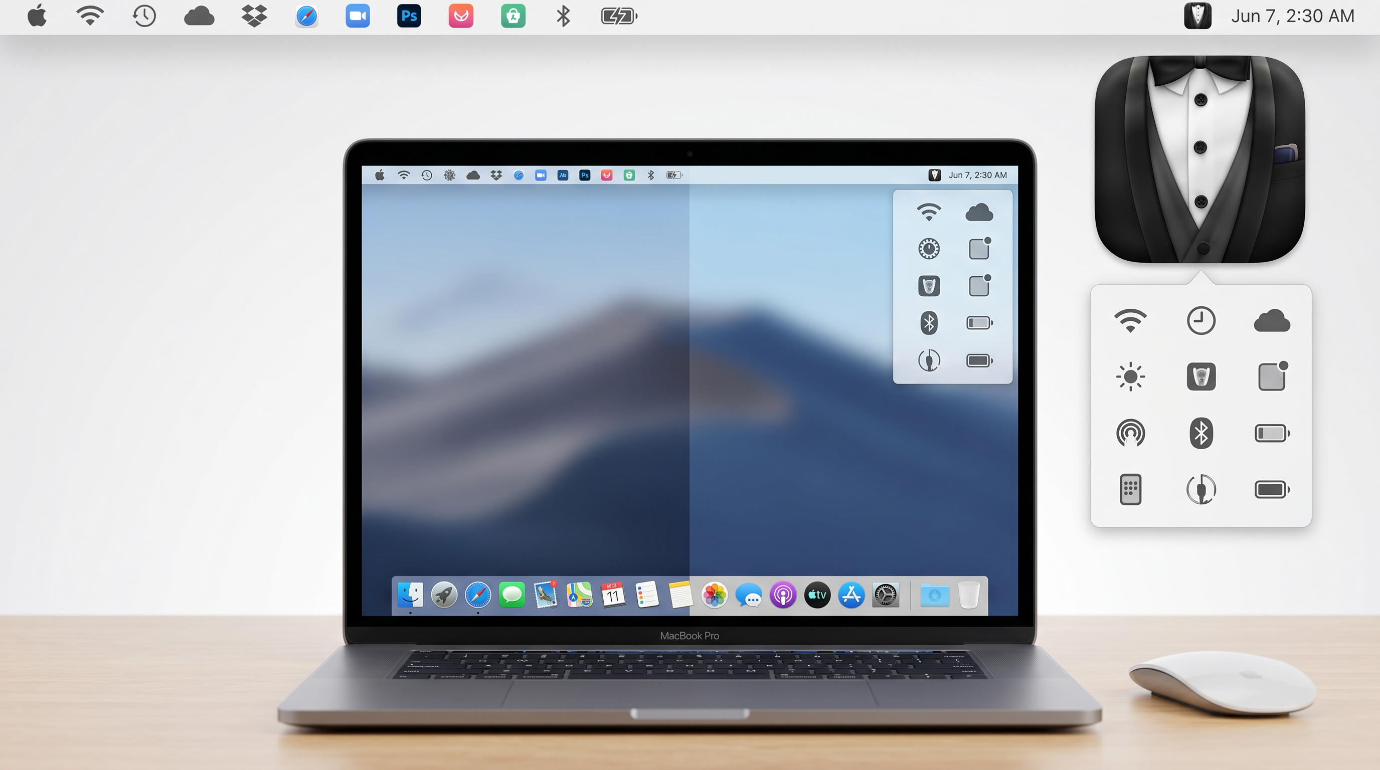 Bartender 6.5.1 for Mac 菜单栏图标管理工具 截图 1