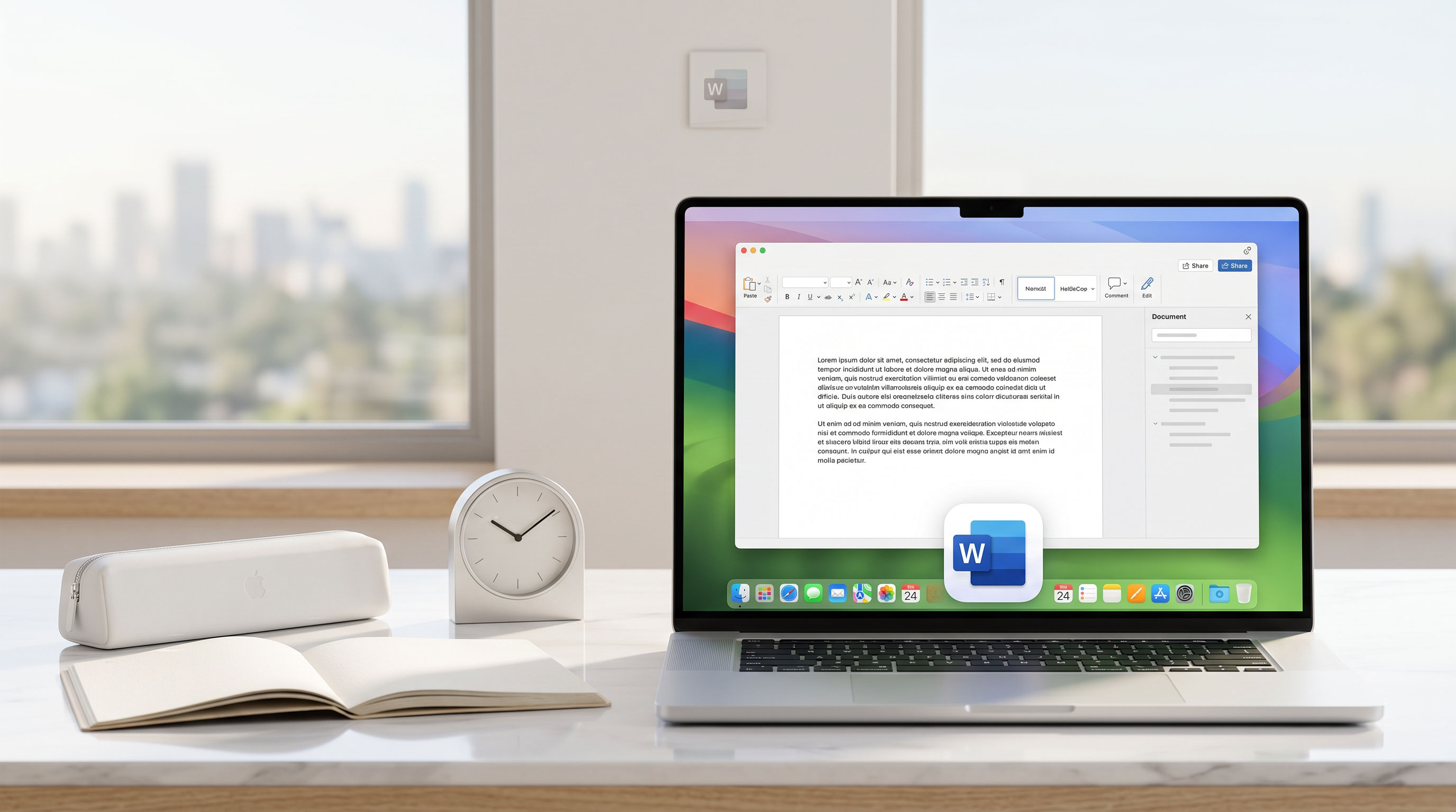 Microsoft Word 2024 16.111 for Mac 专业文档编辑软件