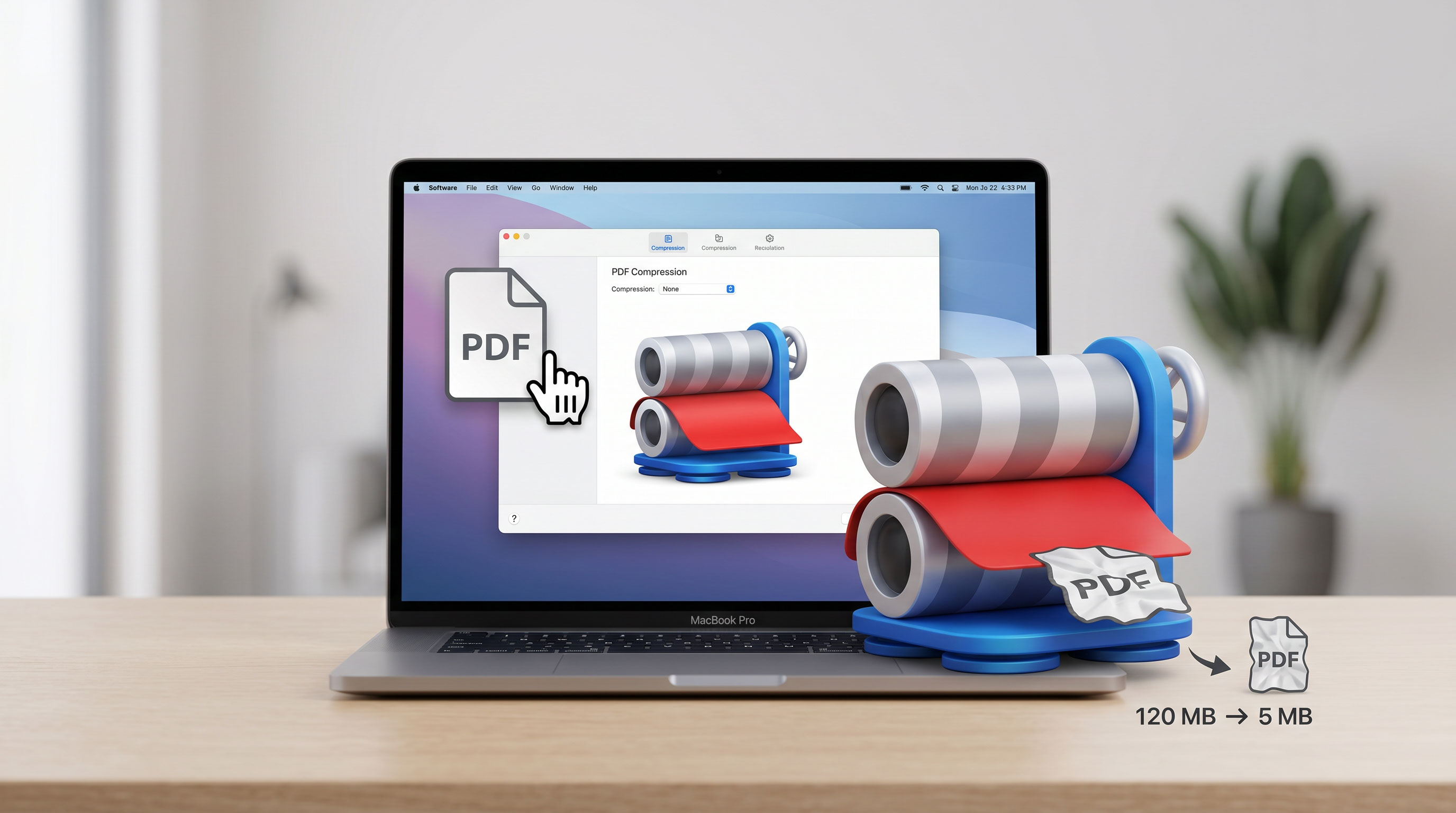PDF Squeezer 4.8.0 for Mac PDF 文档压缩工具 截图 1